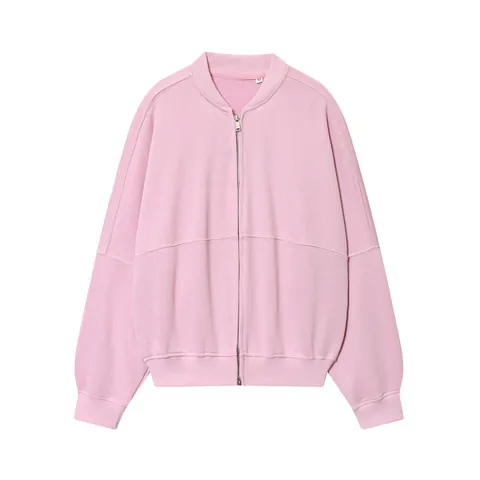 Women Casual Polyester Two Piece Outfit Top And Bottom Solid Color Zip Up Jacket And Wide Leg Pants Soft Sporty Loungewear