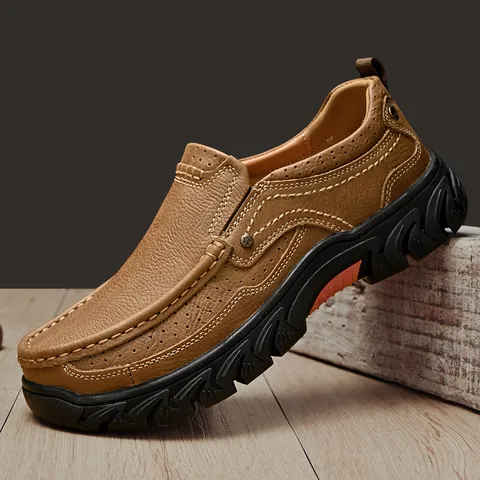 Scarpe da Trekking all'Aperto in Vera Pelle di Vacchetta da Donna Suola Ispessita Antiscivolo Scarpe Casual da Passeggio Calzature da Arrampicata Taglie Forti