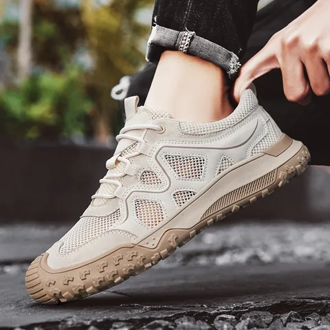 Dames Outdoor Casual Schoenen Ademende Mesh Sneakers Dikke Zool Antislip Wandelschoenen Lichtgewicht Mode Sneakers Voor Heren