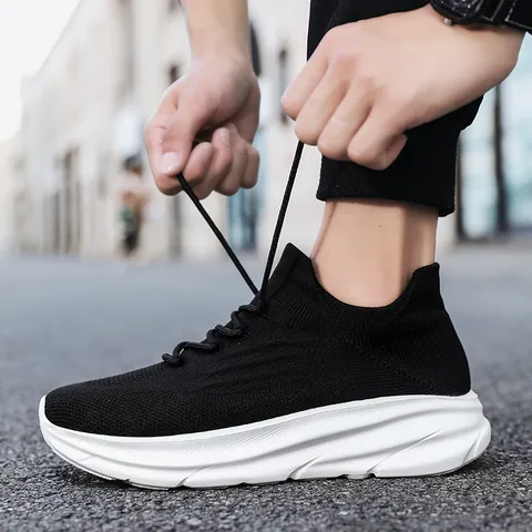 Heren Ademende Mesh Sneakers Dikke Dad Schoenen Lichtgewicht EVA Zool Sport Hardlopen Casual Mode Unisex Sportschoenen