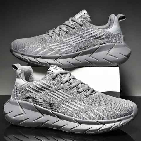 Scarpe da Corsa da Uomo in Mesh di Grandi Dimensioni Traspiranti Leggere Sneakers Sportive Scarpe da Passeggio Casual Per Estate Autunno Moda Tendenza Studenti