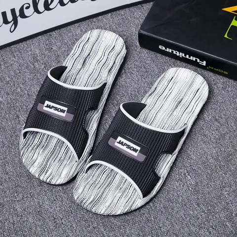 Herren Sommer Casual EVA Slides Rutschfest Strand Hausschuhe Schnell Trocknend Innen Außen Badezimmer Sandalen Mode Leicht MD Sohle