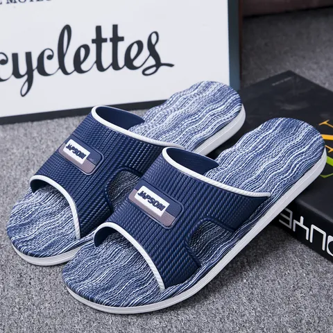 Herren Sommer Casual EVA Slides Rutschfest Strand Hausschuhe Schnell Trocknend Innen Außen Badezimmer Sandalen Mode Leicht MD Sohle