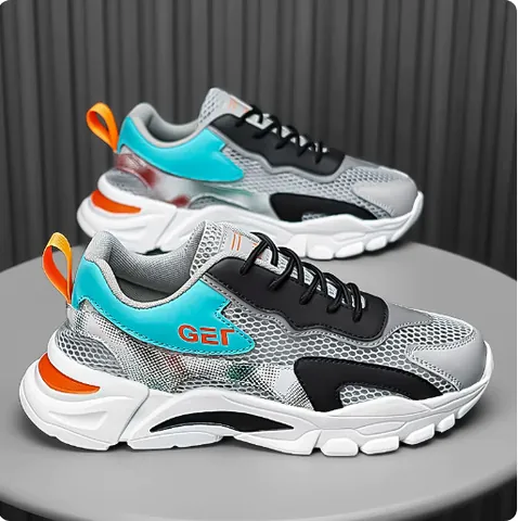 Scarpe da Corsa da Uomo in Mesh Traspiranti Estive Sneakers Casual Dad per Giovani Studenti Leggere Sport Jogging Camminata