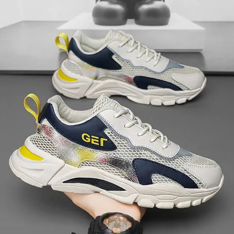 Scarpe da Corsa da Uomo in Mesh Traspiranti Estive Sneakers Casual Dad per Giovani Studenti Leggere Sport Jogging Camminata