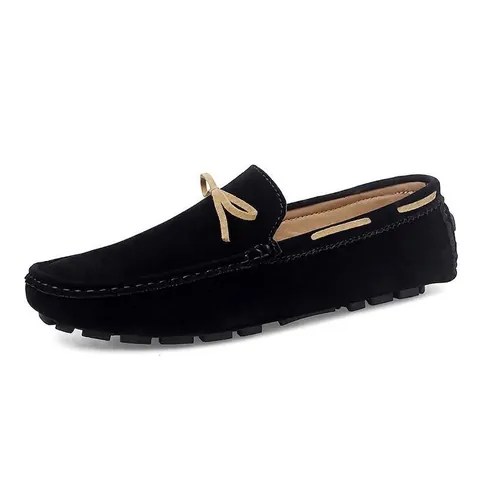 Men's Casual Driving Shoes Loafers Fashionable Slip-on PU Leather Non-slip Soft Sole Large Size Moccasins For Daily Wear