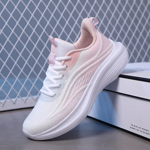 Γυναικεία Αθλητικά Casual Sneakers Περπατήματος Αναπνεύσιμα Ελαφριά Flyknit Mesh Παπούτσια Τρεξίματος Άνοιξη Καλοκαίρι