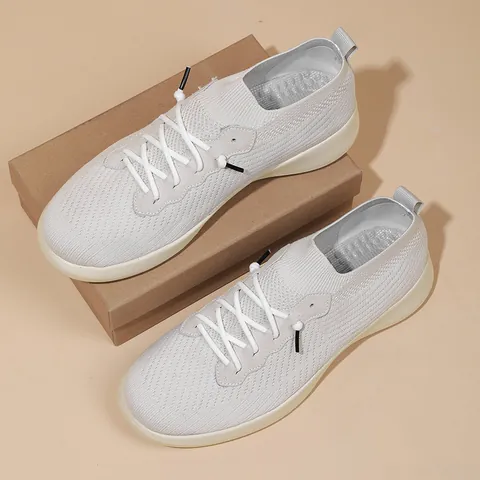 Men Women Fly-knit Athletic Sneakers Breathable Running Shoes Lightweight Casual Walking Shoes For Outdoor Sports