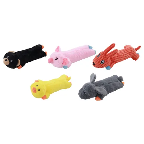 Simpatico Giocattolo di Peluche per Cani a Forma di Animale Giocattolo da Masticare Interattivo per Animali Domestici