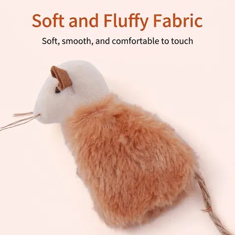 Creative Plush Mouse Cat Toy Refillable Catnip Toy With Velcro Design Interactive Bite Resistant Soft Mouse Shape Pet Toy For Indoor Cats