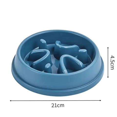 Haustier Slow Feeder Napf Für Hunde Und Katzen Anti-Choking Rutschfest Kunststoff Tierfutternapf Labyrinth Design Gesundes Fressen