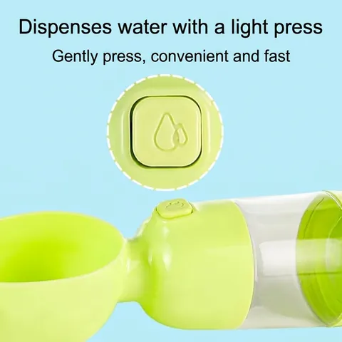 Portable Pet Water Bottle for Dogs and Cats Leak-Proof Giraffe Shaped Outdoor Travel Feeding Dispenser Cup Water and Food