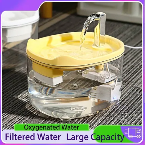 Fuente de Agua Automática para Mascotas Dispensador de Agua Inteligente Con Filtro Bomba Silenciosa para Gatos Perros Gran Capacidad Suministros para Mascotas