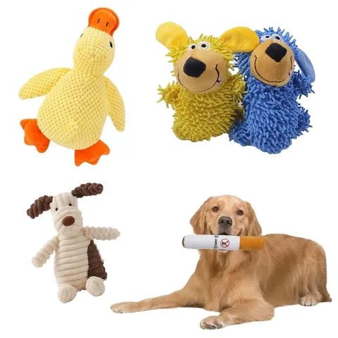 Plüsch Quietschen Hundespielzeug Simulation Tier Essen Form Bissfestes Zahnen Spielzeug Für Welpen Kleine Mittlere Hunde Haustier Kauen Begleiter Spielzeug