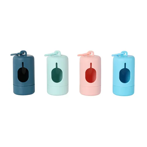 Portable Pet Poop Bag Dispenser With LED Light Dog Waste Bag Holder Dispenser With Hook For Outdoor Walking Pet Cleaning Supplies
