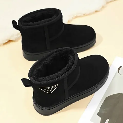 Winter Warme Schneestiefel Für Damen Herren Dicke Sohle Plateau Baumwollschuhe Plüsch Gefüttert Rutschfeste Outdoor Casual Sneaker
