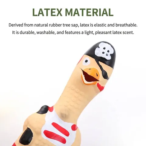 Creatief Grappig Piepend Hondenspeelgoed Duurzaam Latex Schreeuwende Kip Piraat Kok Vlieger Bikini Stijl Interactief Kauwspeelgoed