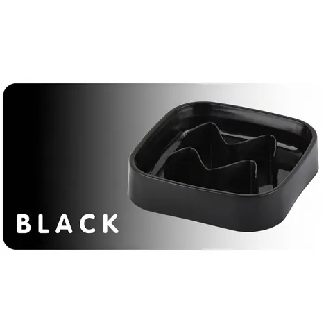 Gamelle Anti-Glouton Carrée pour Chiens et Chats Plastique Antidérapant Alimentation Saine et Anti-Étouffement