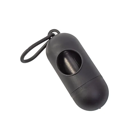 Portable Capsule Pet Poop Bag Dispenser With Hook For Outdoor Walking Travel Dog Trash Bag Holder Storage Box For Pets