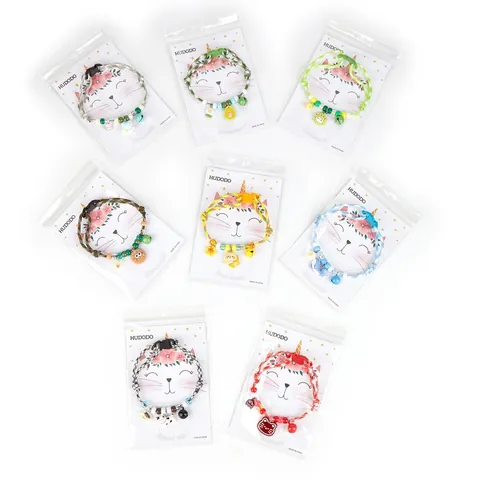 Cartoon Adjustable Pet Collar With Bell Pendant Colorful Braided Rope Necklace For Cat Small Dog Decorative Accessories