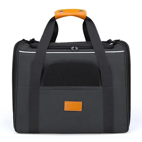 Foldable Pet Carrier Bag For Cats Small Dogs Portable Breathable Mesh Travel Cat Bag Shoulder Handbag Car Seat Oxford Box