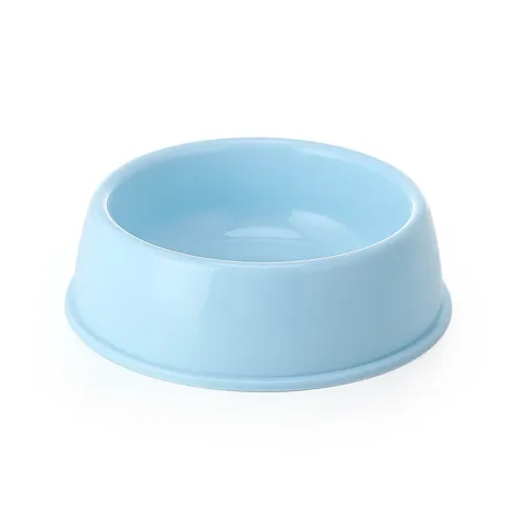 Thickened Round PP Plastic Pet Bowl For Dogs And Cats Non-slip Durable Food Water Feeding Basin Solid Color Kitten Puppy Supply