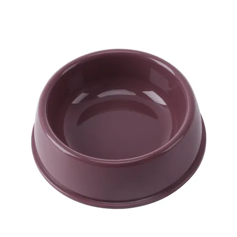 Thickened Round PP Plastic Pet Bowl For Dogs And Cats Non-slip Durable Food Water Feeding Basin Solid Color Kitten Puppy Supply