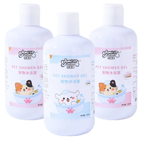 Gel de Ducha Profesional para Mascotas Perros y Gatos Fragancia de Larga Duración Champú Desodorante Líquido Suave para el Baño