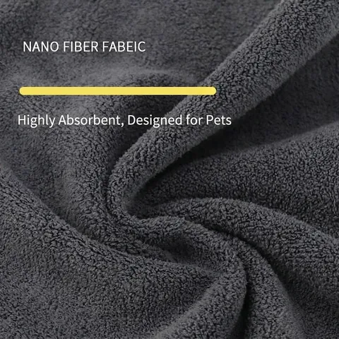 Toalla de Baño de Microfibra para Mascotas Toalla de Secado Rápido de Alta Absorción Paño de Limpieza Suave Engrosado para Perros Gatos