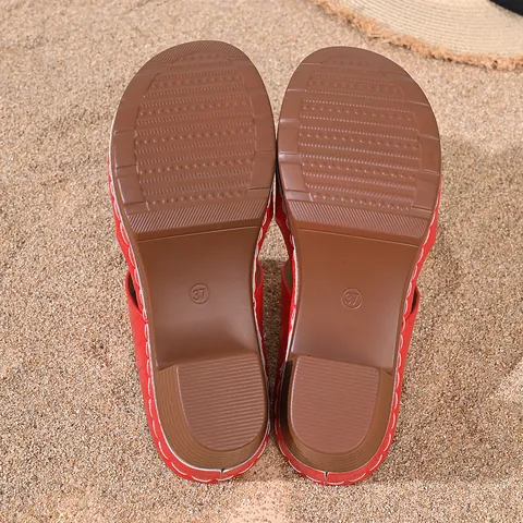 Sandales à Talons Épais en Suède de Vache Matelassé pour Femmes Mules à Bride Unique Bout Ouvert Surpiqûres Chaussures Décontractées