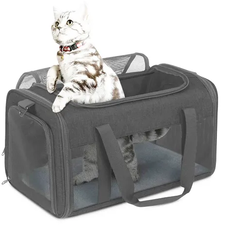 Foldable Breathable Pet Carrier Bag For Cats Small Dogs Portable Oxford Cloth Airplane Approved Travel Bag For Outdoor Use