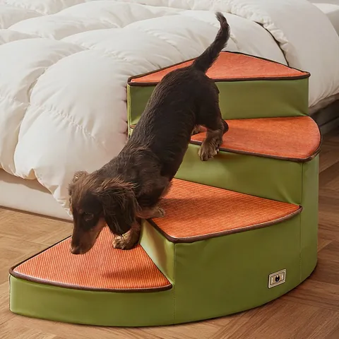 Spiral Pet Treppe Schwamm Mehrstufig Für Kleine Hunde Katzen Abnehmbarer Bezug Rutschfeste Leiter Für Hohes Bett Sofa