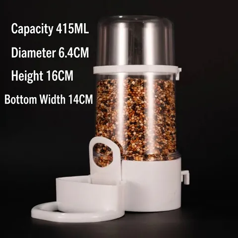 Automatic Bird Waterer Hamster Feeder Gravity Food Dispenser For Cage Small Pet Bird Cage Supplies Accessories