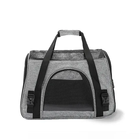 Foldable Pet Carrier Bag Oxford Cloth Breathable Mesh For Cats Small Dogs Portable Travel Shoulder Bag Outdoor Pet Handbag