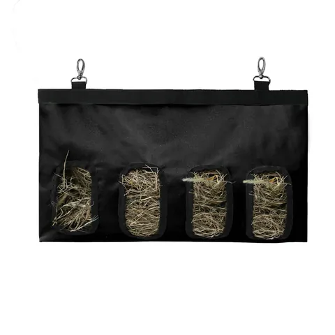Hanging Rabbit Hay Feeder Bag Waterproof Oxford Cloth Hay Storage Sack With 4 Feeding Holes For Chinchillas Guinea Pigs