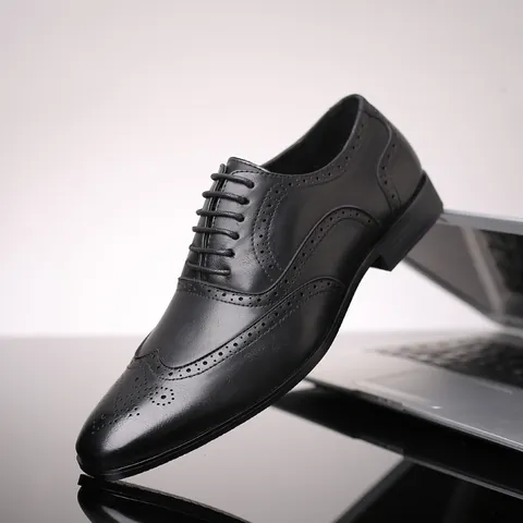 Herren Klassische Brogue Oxford Business Schuhe Kunstleder Schnürer Formelle Lederschuhe Für Büro Hochzeit Freizeit Party
