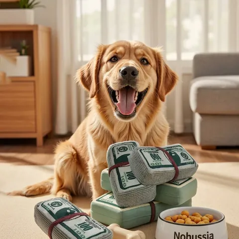 Simulatie Dollarbiljet Pluche Piepspeeltje Voor Honden En Katten Knisperpapier Interactief Bankbiljet Kauwspeelgoed Voor Gebitsreiniging