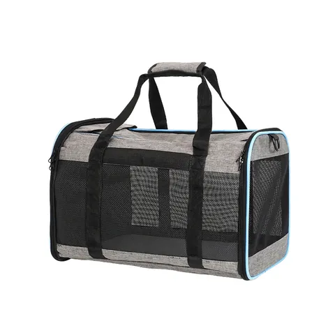 Foldable Breathable Pet Carrier Bag Portable Travel Handbag With Mesh Windows For Cats And Small Dogs Oxford Fabric Pet Bag