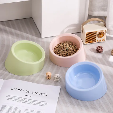 Stainless Steel Pet Bowl For Dogs Cats Neck Protection 15 Degree Tilted Design Deepened Anti-Slip Food Water Feeding Bowl Dish
