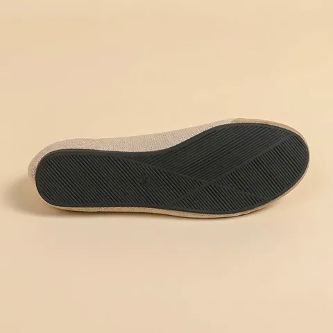 Women Japanese Style Round Toe Fly-knit Flat Shoes Elegant Bow Shallow Mouth Slip-on Ballet Flats Casual Commuter Walking Shoes Fabric Lightweight Shoes