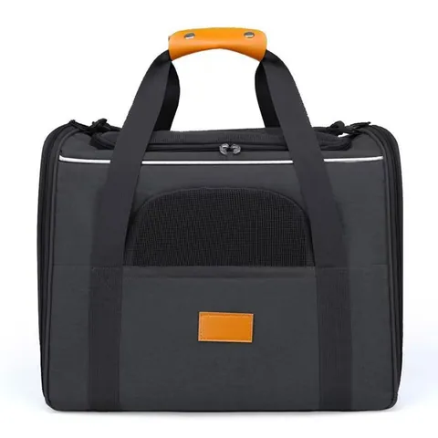 Foldable Pet Carrier Bag For Cats Small Dogs Portable Breathable Mesh Travel Cat Bag Shoulder Handbag Car Seat Oxford Box