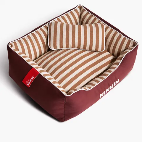 Rectangular Striped Pet Bed For Large Medium Small Dogs And Cats Removable Washable Four Seasons Universal Pet Sleep Mat Soft Dog Bed With Pillow