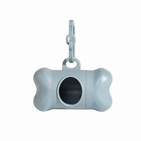 Bone Shaped Pet Waste Bag Dispenser Portable Dog Poop Bag Holder With Hook PE Plastic Outdoor Walking Cleaning Supplies