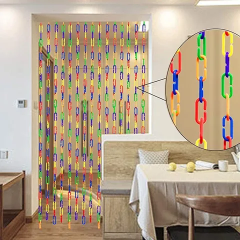 Regenboog Plastic Kettingschakels C-Clips Haken Voor Papegaai Vogel Speelgoed DIY Knutselen Kooi Accessoires Gemengde Kleuren