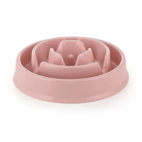 Rutschfester Haustier Slow Feeder Napf Für Hunde Und Katzen Anti-Schlucken Integriertes Kunststoff Labyrinth Design Fressnapf Verdauungsgesundheit Napf