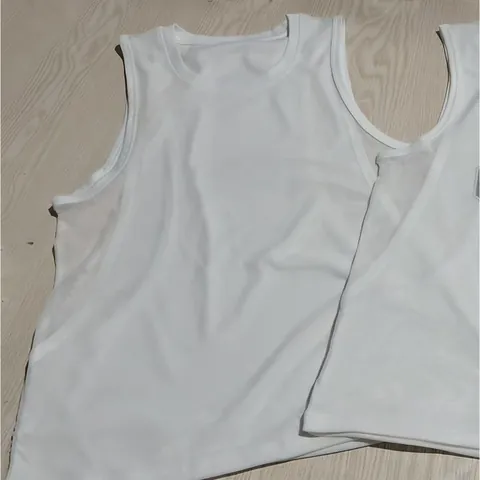 Men Summer Sleeveless Sports Tank Top Double Layer Mesh Breathable Loose Gym Fitness Training Vest Printed Running Shirt