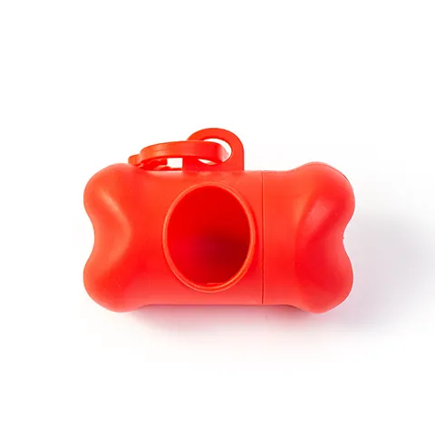 Bone Shaped Pet Waste Bag Dispenser Portable Dog Poop Bag Holder With Hook PE Plastic Outdoor Walking Cleaning Supplies