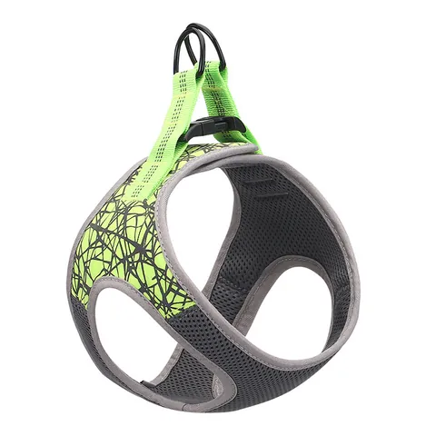 Reflective Breathable Dog Harness Vest No Pull Adjustable Pet Chest Strap For Small Medium Dogs Mesh Padded Walking Vest