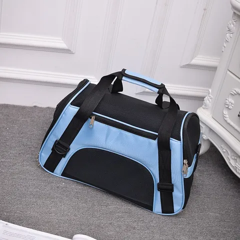 Portable Breathable Pet Carrier Bag For Cats Small Dogs Foldable Travel Shoulder Bag Mesh Handbag For Outdoor Trip
