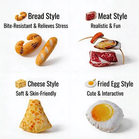 Realistic Simulation Food Salmon Steak Mussel Catnip Plush Toy For Cats Bite Resistant Soft Plush Kitten Molar Interactive Toy